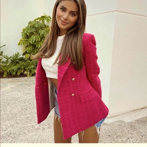 Zara tweed blazer bloggers fav - Picture 4 of 15